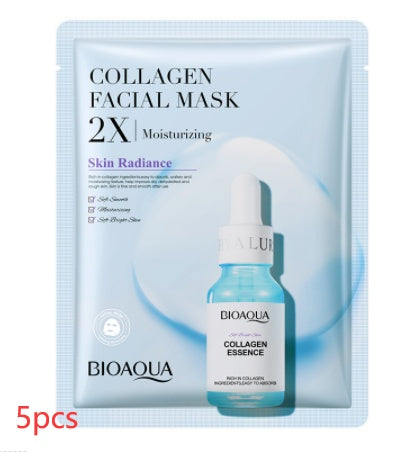 Mascarilla Facial de Colágeno con Acido Hialurónico para Piel Radiante