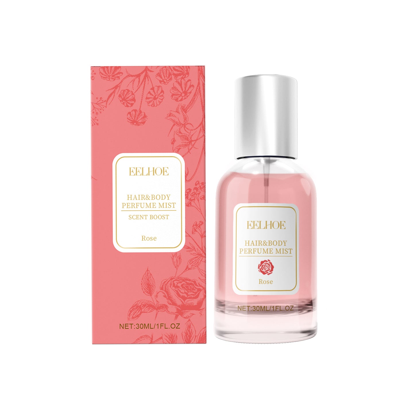 EELHOE Rose Body Hair Eau De Parfum Spray - Fragancia Fresca y Elegante