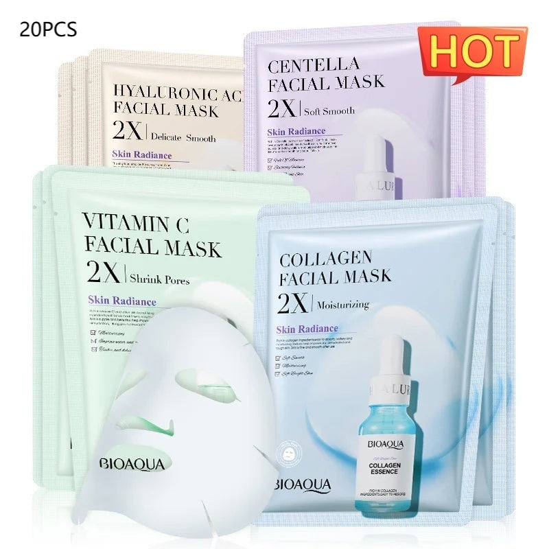 Collagen Face Mask with Hyaluronic Acid for Radiant Skin